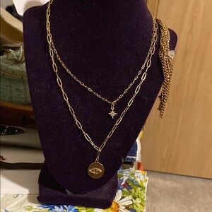Gold Necklace Collection with Layered Chain Designs